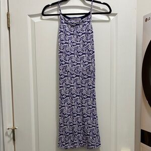 Loft Floral Spaghetti Strap Dress